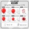 200PCS Red and White Balloon Garland Arch Kit with Star & Confetti Balloons – Valentine’s Day, Christmas, Engagement, Birthday & Anniversary Party Decorations (5–22 Inch Mix)